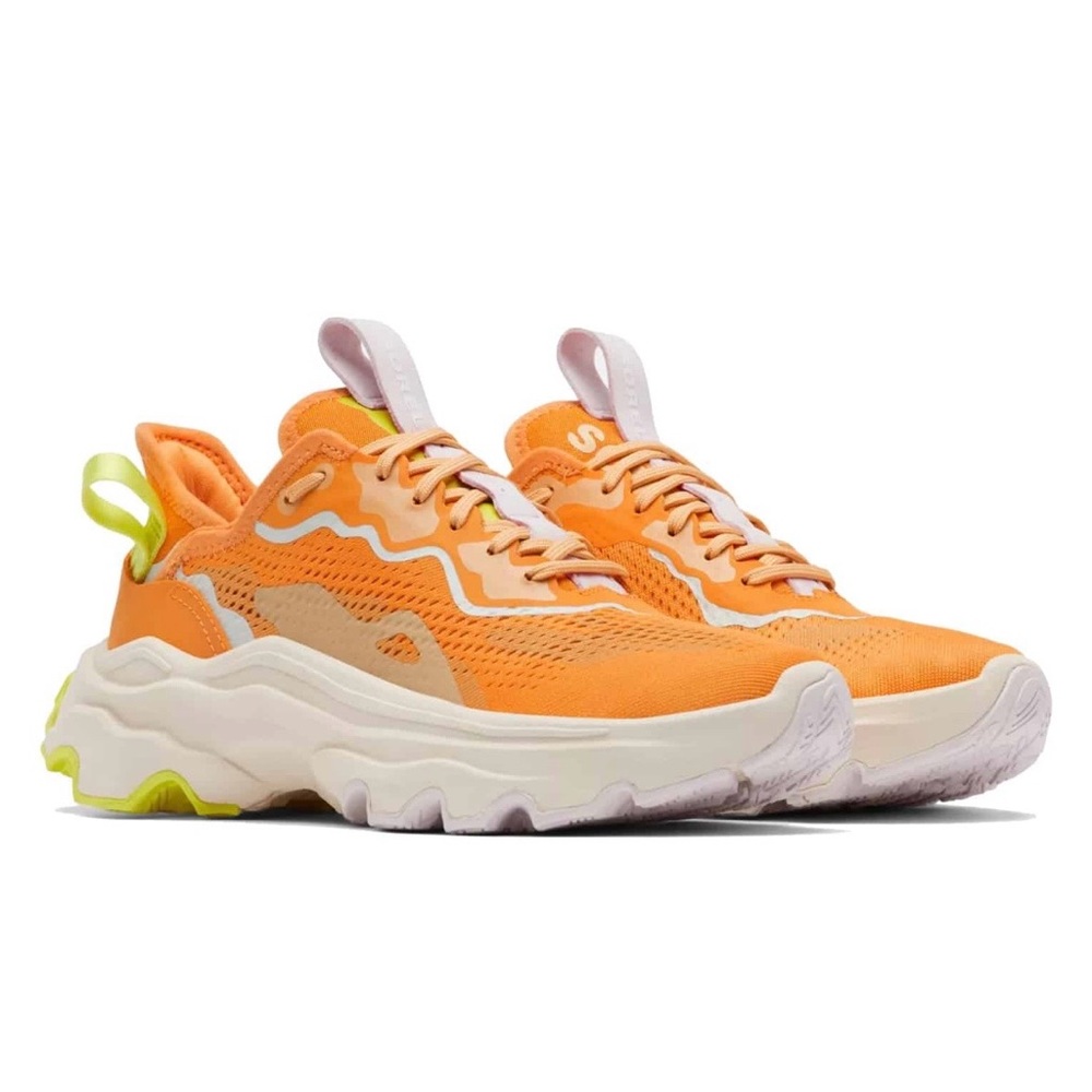 Sorel Kinetic women’s Breakthrough Lace shoes in orange and yellow, size 10 - Picture 1 of 8